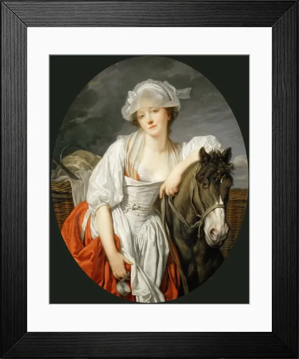 Framed Print : The Milkmaid, before 1783 Framed Print : The Milkmaid, before 1783