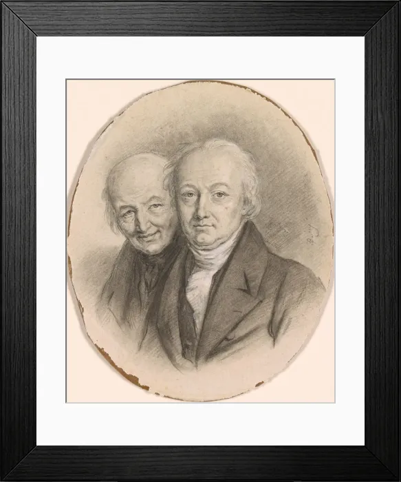 Framed Print : The Montgolfier Brothers, Mid of 1790s Framed Print : The Montgolfier Brothers, Mid of 1790s
