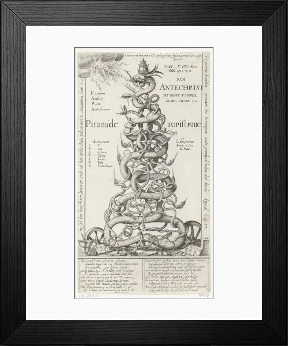 Framed Print : The Papal Pyramid, ca. 1600 Framed Print : The Papal Pyramid, ca. 1600