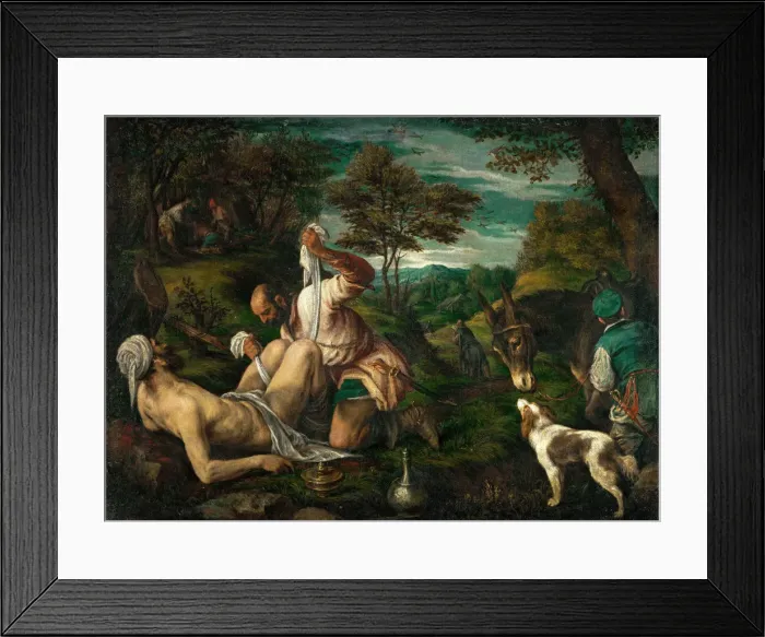 Framed Print : The Parable of the Good Samaritan, ca. 1575 Framed Print : The Parable of the Good Samaritan, ca. 1575