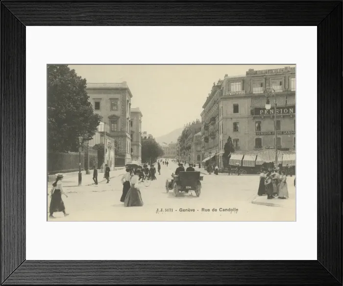 Framed Print : The Plaine de Plainpalais in Geneva, Early 20th cen Framed Print : The Plaine de Plainpalais in Geneva, Early 20th cen