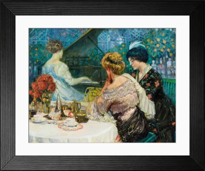 Framed Print : The piano player, 1913 Framed Print : The piano player, 1913