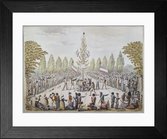 Framed Print : The Planting of a Liberty pole, 1792 Framed Print : The Planting of a Liberty pole, 1792