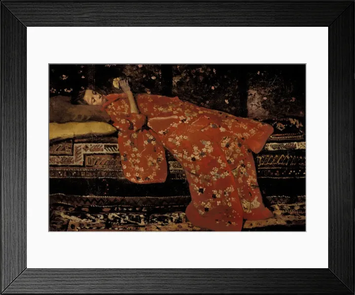 Framed Print : The Red Kimono, 1896 Framed Print : The Red Kimono, 1896
