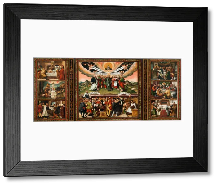 Framed Print : The Reformation Altarpiece, 1554-1555