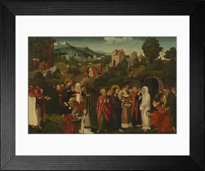 Framed Print : The Resurrection of Lazarus, ca 1530 Framed Print : The Resurrection of Lazarus, ca 1530
