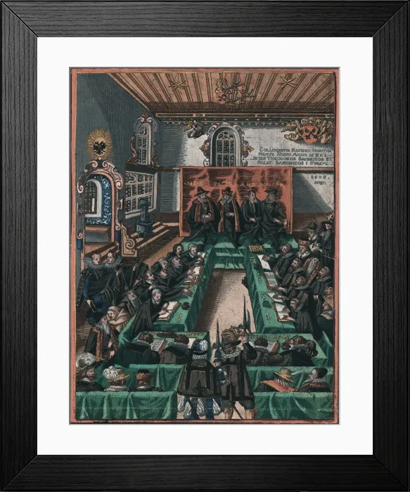 Framed Print : The Regensburg Religious Colloquy of 1601, c. 1605 Framed Print : The Regensburg Religious Colloquy of 1601, c. 1605