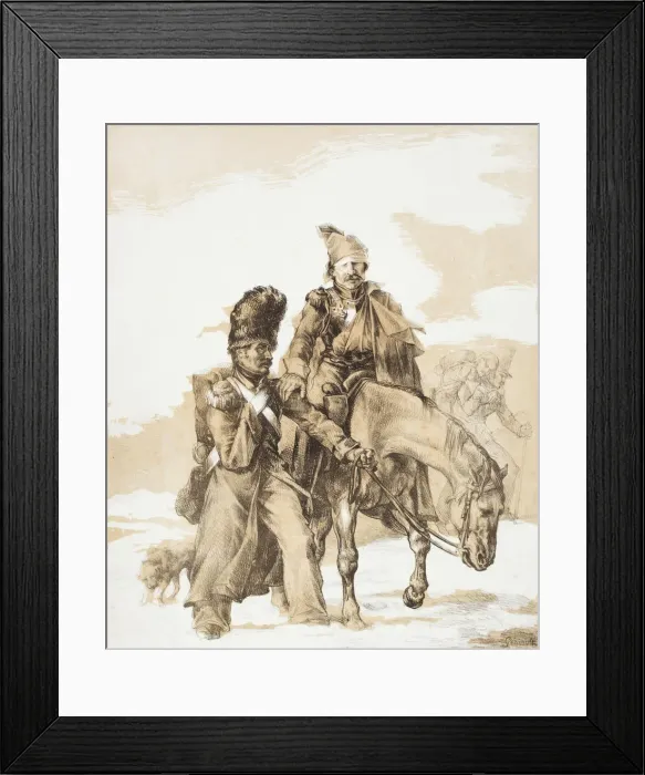 Framed Print : The Retreat from Russia, 1818 Framed Print : The Retreat from Russia, 1818