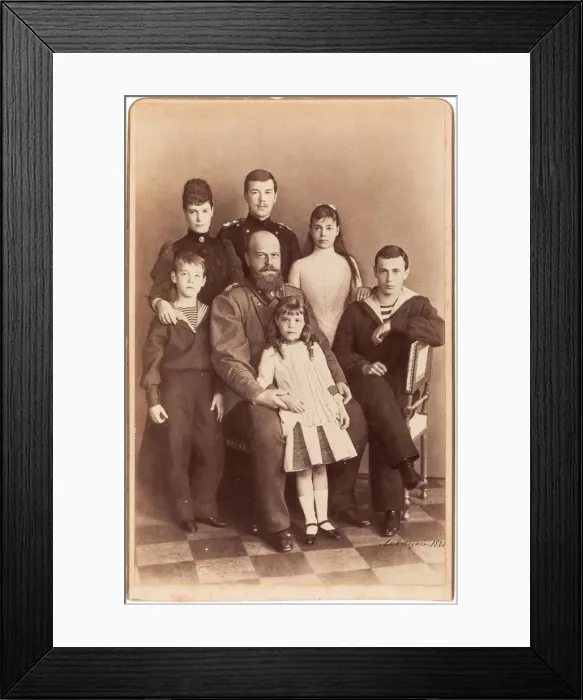 Framed Print : The Romanovs: The Family of the Emperor Alexander III, 1888 Framed Print : The Romanovs: The Family of the Emperor Alexander III, 1888