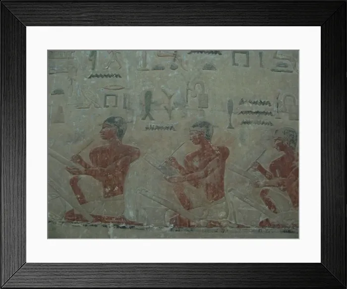 Framed Print : The Scribes. Relief from Mastaba of Akhethotep at Saqqara, Old Kingdom, 5th Dynasty Framed Print : The Scribes. Relief from Mastaba of Akhethotep at Saqqara, Old Kingdom, 5th Dynasty