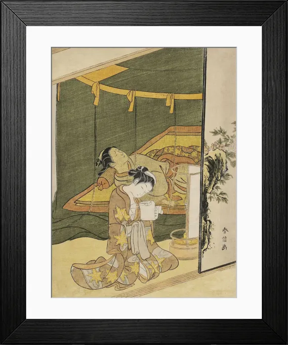 Framed Print : The Secret Love Letter (A young woman reading a love letter by candle light whilst Framed Print : The Secret Love Letter (A young woman reading a love letter by candle light whilst