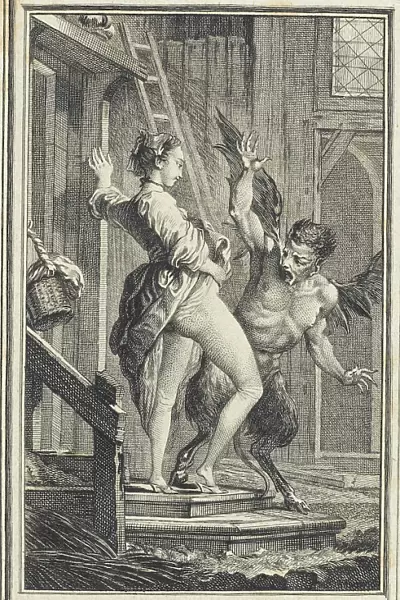 Illustration to Contes et Nouvelles by Jean de La Fontaine, 1762