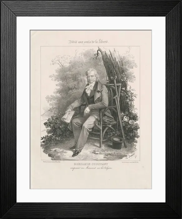 Framed Print : Henri-Benjamin Constant de Rebecque (1767-1830) Framed Print : Henri-Benjamin Constant de Rebecque (1767-1830)