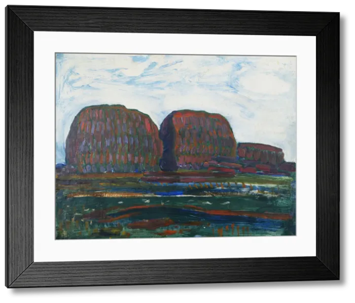 Framed Print : Haystacks III Framed Print : Haystacks III