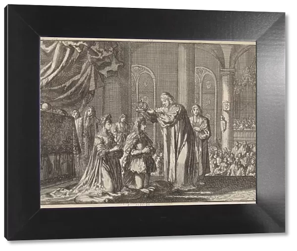 Henry Compton crowning William and Mary at Westminster Abbey on 11 April 1689, 1698