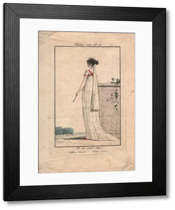 Framed Print : Il ne vient pas! (Hes not coming!), 1800 Framed Print : Il ne vient pas! (Hes not coming!), 1800