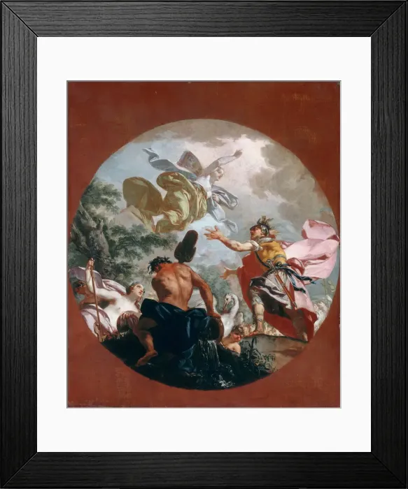 Framed Print : Iris Sent to Turnus by Juno, c. 1739 Framed Print : Iris Sent to Turnus by Juno, c. 1739