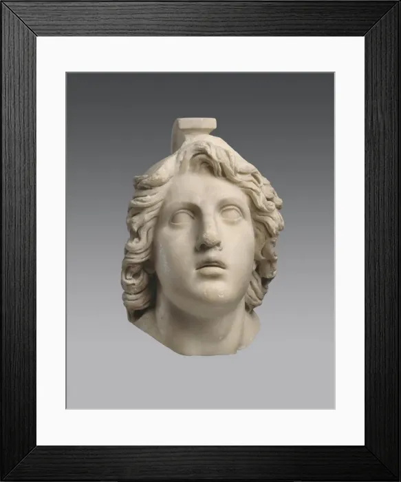 Framed Print : Head of Achilles (Roman copy from a Greek Original), ca 160 BC Framed Print : Head of Achilles (Roman copy from a Greek Original), ca 160 BC
