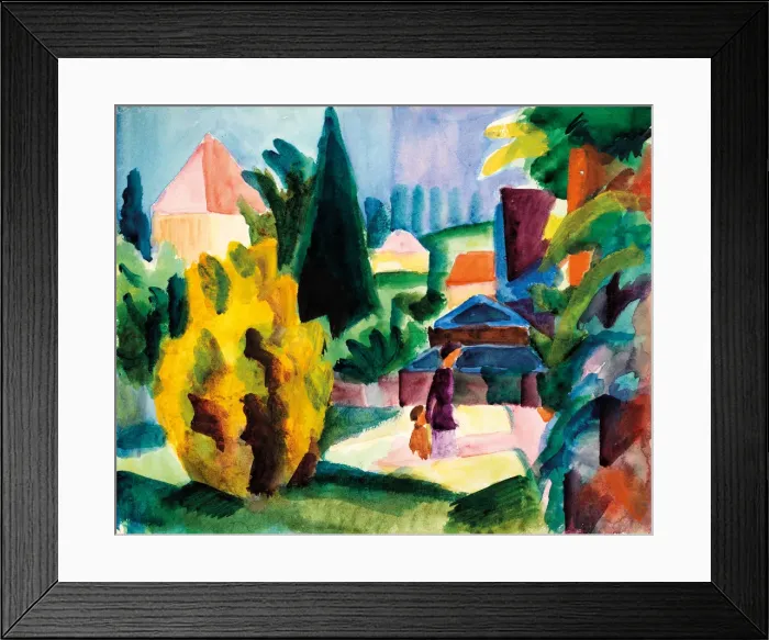 Framed Print : In the Castle Garden of Oberhofen, 1914 Framed Print : In the Castle Garden of Oberhofen, 1914
