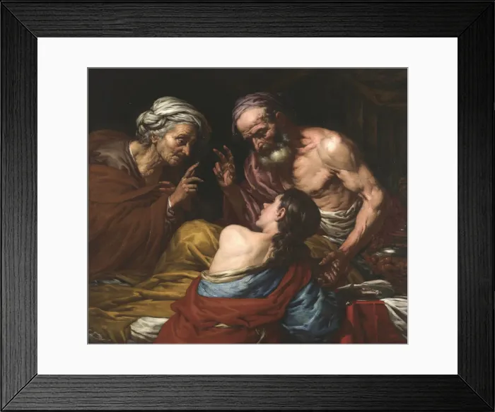 Framed Print : Isaac blessing Jacob, Between 1660 and 1670 Framed Print : Isaac blessing Jacob, Between 1660 and 1670