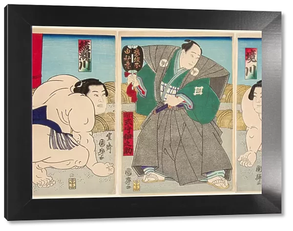 Wrestling match Shakaigawa vs Ayasemawa, 1873
