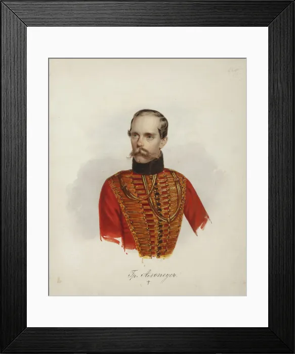 Framed Print : Count Friedrich (Fyodor Davidovich) Alopaeus (1810-1862), End 1840s Framed Print : Count Friedrich (Fyodor Davidovich) Alopaeus (1810-1862), End 1840s