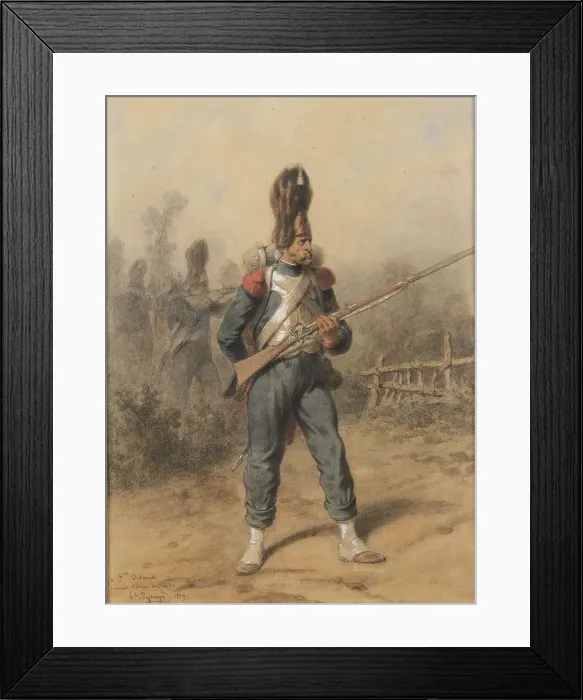 Framed Print : Foot Grenadier of the Imperial Guard, 1859 Framed Print : Foot Grenadier of the Imperial Guard, 1859