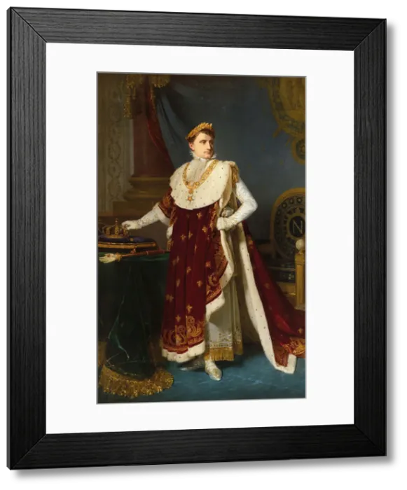 Framed Print : Portrait of Emperor Napoleon I Bonaparte (1769-1821), 1808 Framed Print : Portrait of Emperor Napoleon I Bonaparte (1769-1821), 1808