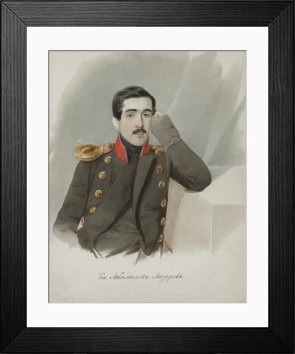 Framed Print : Count Semyon Davidovich Abamelek-Lazarev (1815-1888), End 1830s Framed Print : Count Semyon Davidovich Abamelek-Lazarev (1815-1888), End 1830s