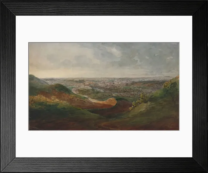 Framed Print : View of Vilna, 1848