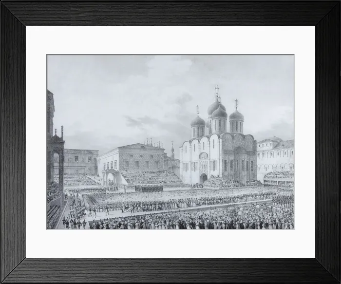 Framed Print : Cathedral Square, Kremlin, 1820s Framed Print : Cathedral Square, Kremlin, 1820s