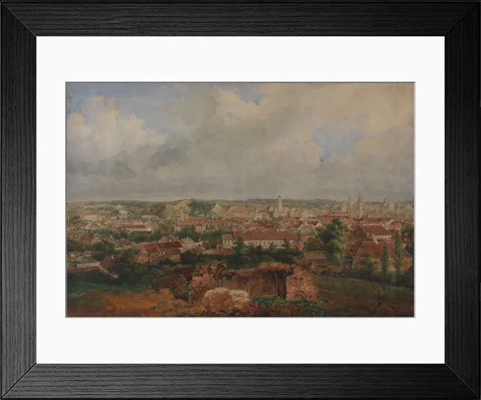 Framed Print : View of Vilna, 1840s
