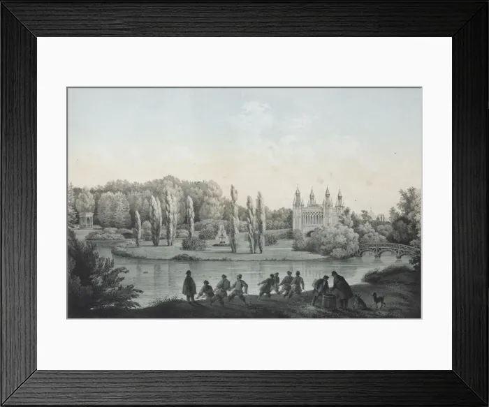 Framed Print : View of the Shablykino Estate, 1840 Framed Print : View of the Shablykino Estate, 1840