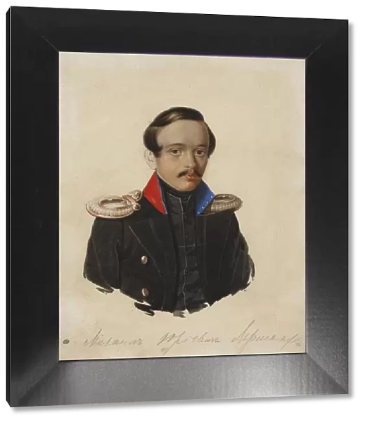 Portrait of the poet Mikhail Yuryevich Lermontov (1814-1841), 1839-1840