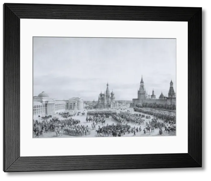 Framed Print : Red Square in Moscow, 1820s Framed Print : Red Square in Moscow, 1820s