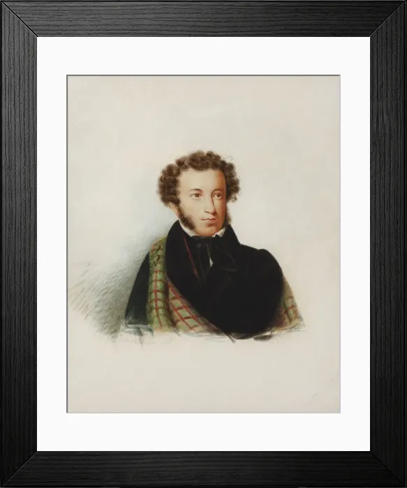 Framed Print : Portrait of the poet Alexander Sergeyevich Pushkin (1799-1837), 1832 Framed Print : Portrait of the poet Alexander Sergeyevich Pushkin (1799-1837), 1832