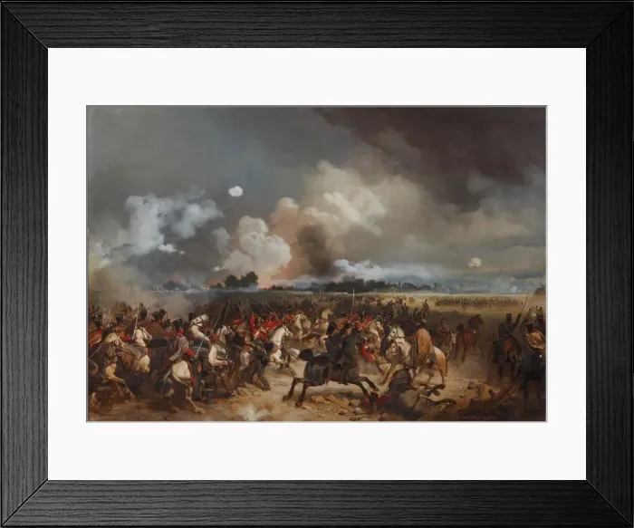 Framed Print : The hussars on the attack during the storming of Warsaw on September 1831, 1872 Framed Print : The hussars on the attack during the storming of Warsaw on September 1831, 1872