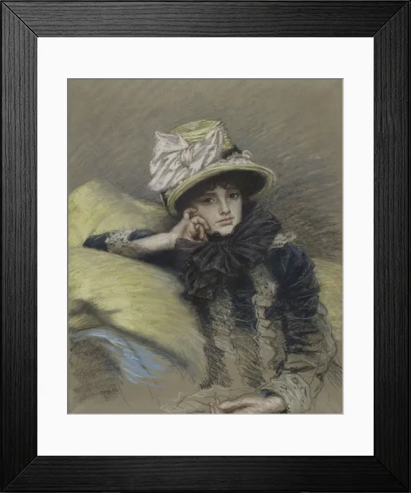 Framed Print : Berthe, ca. 1883 Framed Print : Berthe, ca. 1883