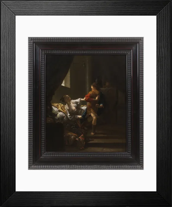 Framed Print : Joseph and Potiphars Wife, c. 1680 Framed Print : Joseph and Potiphars Wife, c. 1680