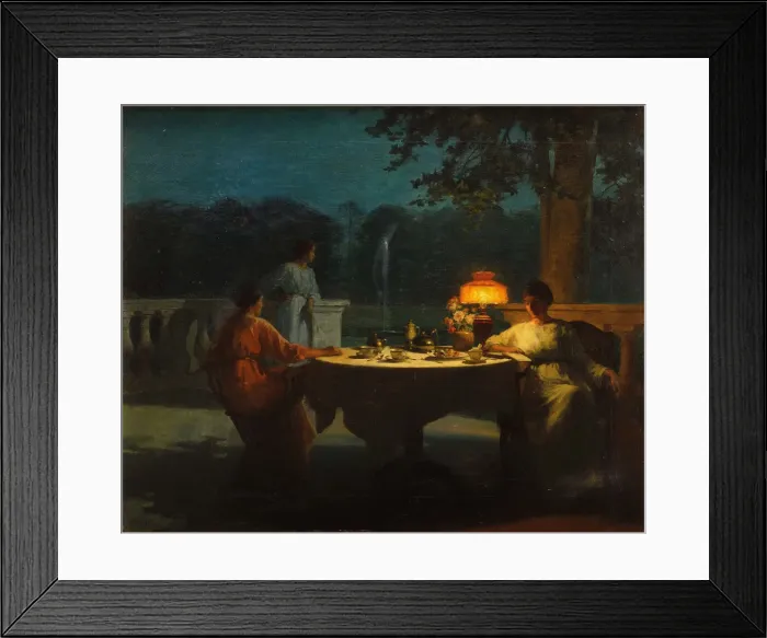 Framed Print : Souper on the terrace Framed Print : Souper on the terrace