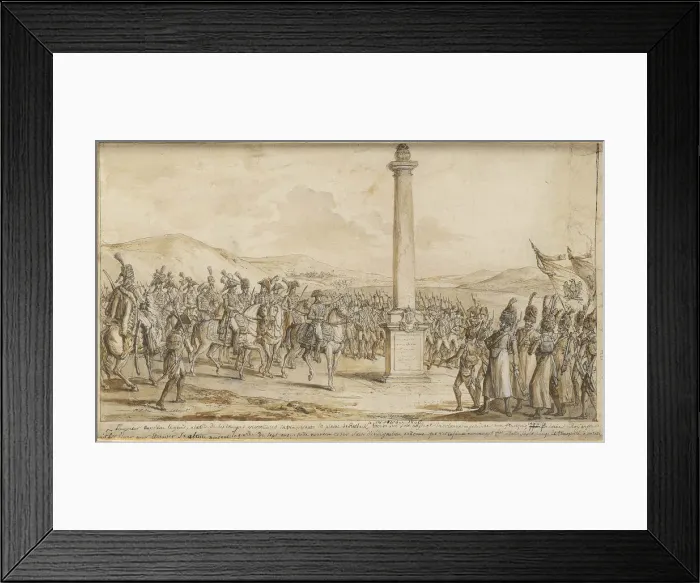Framed Print : Napoleon before the Rossbach column, 1806 Framed Print : Napoleon before the Rossbach column, 1806