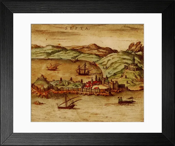 Framed Print : Ceuta (From Civitates Orbis Terrarum), 1572 Framed Print : Ceuta (From Civitates Orbis Terrarum), 1572