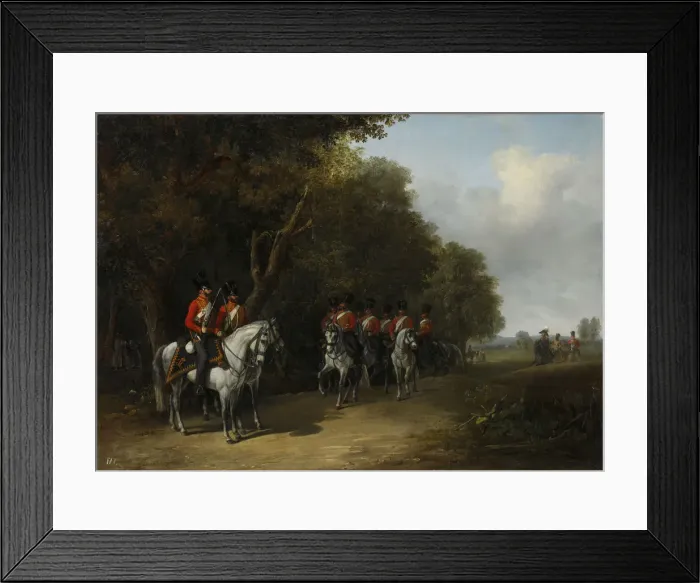 Framed Print : 1st Squadron of the Life Guard Hussar Regiment on maneuvers, 1838 Framed Print : 1st Squadron of the Life Guard Hussar Regiment on maneuvers, 1838