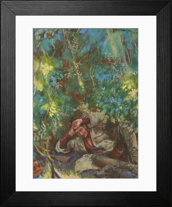 Framed Print : Olenin. Illustration for the novel The Cossacks by Leo Tolstoy, 1917 Framed Print : Olenin. Illustration for the novel The Cossacks by Leo Tolstoy, 1917