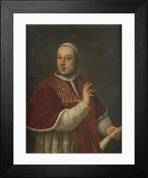 Framed Print : Portrait of the Pope Pius VI (1717-1799), Second Half of the 18th cen Framed Print : Portrait of the Pope Pius VI (1717-1799), Second Half of the 18th cen
