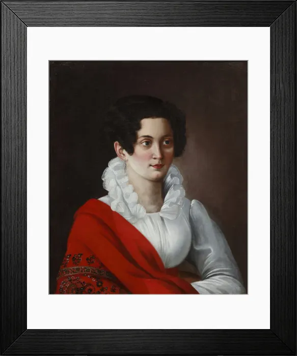 Framed Print : Portrait of Anna Nikolayevna Nashchokina, nee Panova, 1820s Framed Print : Portrait of Anna Nikolayevna Nashchokina, nee Panova, 1820s