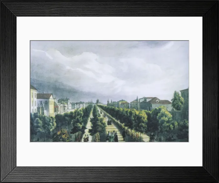 Framed Print : Tverskoy Boulevard in Moscow, 1825 Framed Print : Tverskoy Boulevard in Moscow, 1825