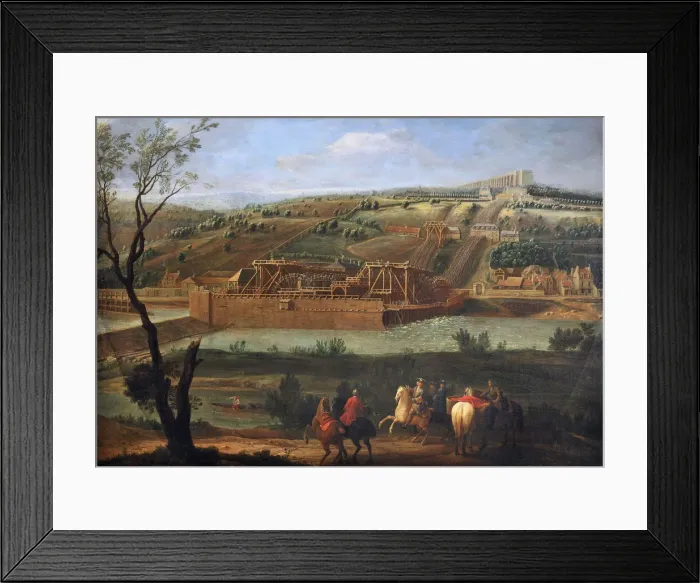 Framed Print : Machine of Marly and the Louveciennes Aqueduct, 1723 Framed Print : Machine of Marly and the Louveciennes Aqueduct, 1723