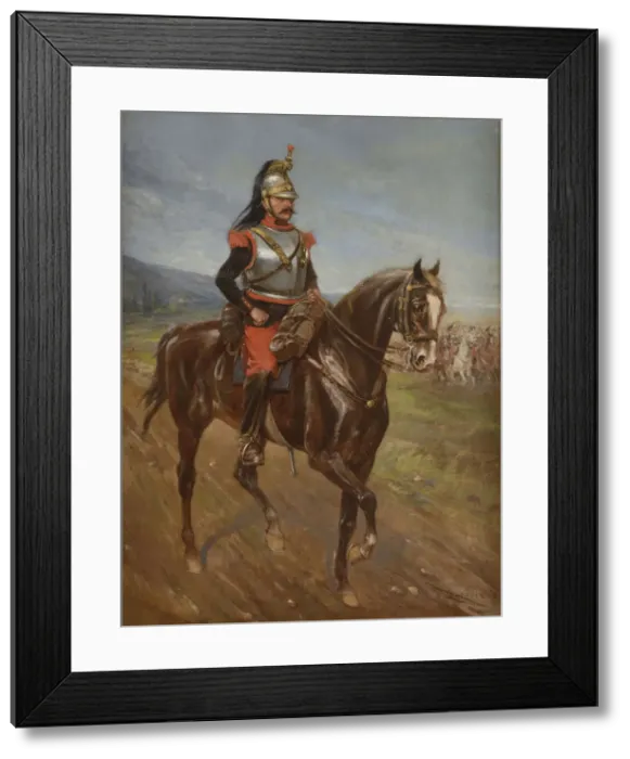 Framed Print : Cuirassier of the 1st Cuirassier Regiment, 1905 Framed Print : Cuirassier of the 1st Cuirassier Regiment, 1905