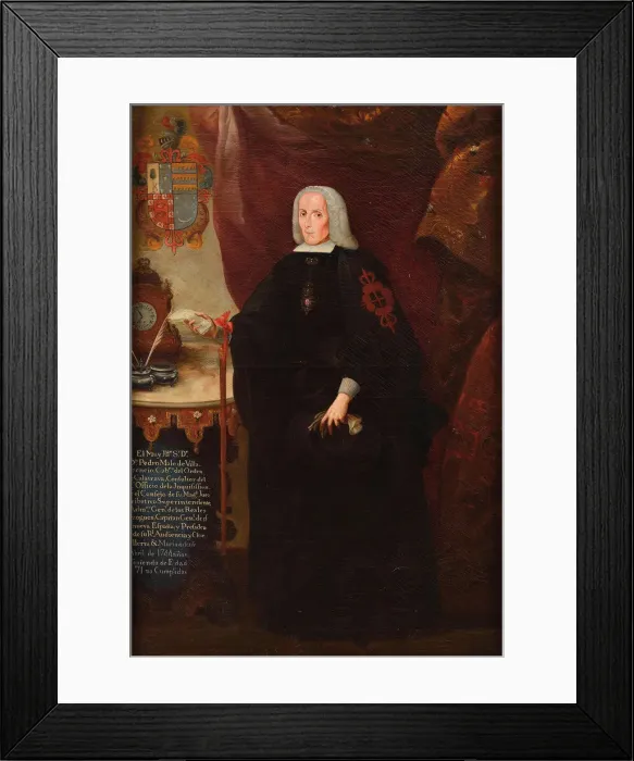 Framed Print : Portrait of Pedro Malo de Villavicencio (1673-1744) Framed Print : Portrait of Pedro Malo de Villavicencio (1673-1744)